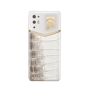 Телефон VERTU iVertu 5G, Rococo Himalaya Crocodile Skin, Happy Diamond 18K Gold