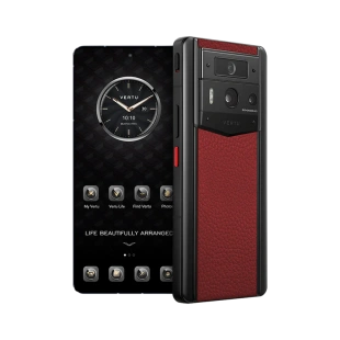 Телефон Vertu METAVERTU 2 Customized Edition, Black Ceramic, Calf Leather (Raspberry Red/Малиново-красный)