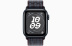 Apple Watch SE // 40мм GPS+Cellular // Корпус из алюминия цвета «тёмная ночь», спортивный браслет Nike цвета «Черный/синий» (2024)