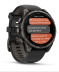 Мультиспортивные часы Garmin Fenix 8 Pro, AMOLED (51 mm), титановый корпус, силиконовый ремешок черно-серого цвета