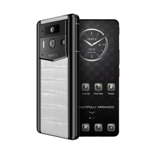 Телефон Vertu METAVERTU 2 Standart Edition, Black Ceramic, Crocodile Leather (Creamy White/Кремово-белый)