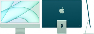 Apple iMac 24" (MJV83) Retina 4,5K // Чип Apple M1 8-Core CPU, 7-Core GPU // 8 ГБ, 256 ГБ, Зелёный цвет (2021)