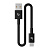 Короткий плетеный кабель Beats USB-A — USB-C (20 см) — Bolt Black