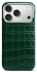 Чехол Golden Concept для iPhone 18 Pro, Alligator Edition (Green)