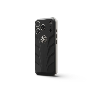 Чехол Golden Concept для iPhone 17 Pro Max, Magnetic Shield, Racing Sport Rubber, Onyx Black