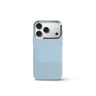 Чехол Golden Concept для iPhone 18 Pro Max, Vegan Leather (Light Blue)