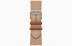 Apple Watch Series 10 Hermès // 46мм GPS+Cellular // Корпус из титана серебристого цвета, ремешок Toile H Single Tour цвета Gold/Écru