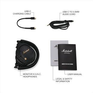Наушники накладные Marshall Monitor III ANC (Black)