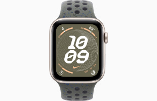 Apple Watch SE // 40мм GPS // Корпус из алюминия цвета «сияющая звезда», спортивный ремешок Nike цвета «Карго хаки» (2024)