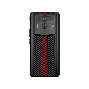 Телефон Vertu METAVERTU 2 Carbon Fiber Edition, Black Ceramic (Vermilion Flame/Ярко-красное пламя)