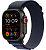 Купить Apple Watch Ultra 2 (2024) // 49мм GPS + Cellular // Корпус из черного титана, ремешок Alpine Loop цвета "морской синий", L