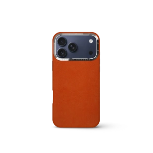 Чехол Golden Concept для iPhone 17 Pro, Alcantara Leather, Orange
