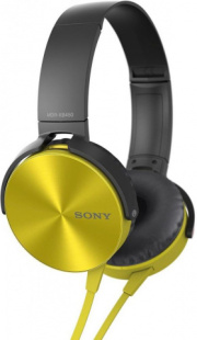 Накладные наушники Sony MDR-XB450AP, Желтый