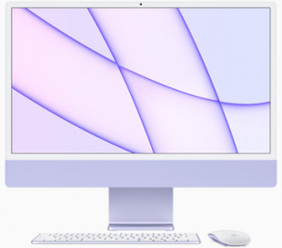 Apple iMac 24" (Custom) Retina 4,5K // Чип Apple M1 8-Core CPU, 8-Core GPU // 8 ГБ, 1 ТБ, Фиолетовый цвет (2021)