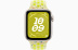 Apple Watch SE // 40мм GPS // Корпус из алюминия цвета «сияющая звезда», спортивный ремешок Nike цвета «Электрическая вспышка» (2024)