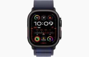 Apple Watch Ultra 2 (2024) // 49мм GPS + Cellular // Корпус из черного титана, ремешок Alpine Loop цвета "морской синий", S