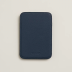 Чехол-бумажник Hermès "Allo!" с MagSafe для iPhone, цвет Bleu Navy/ Морской синий