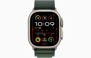 Apple Watch Ultra 2 (2024) // 49мм GPS + Cellular // Корпус из титана, ремешок Alpine Loop темно-зеленого цвета, L