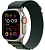Купить Apple Watch Ultra 2 (2024) // 49мм GPS + Cellular // Корпус из титана, ремешок Alpine Loop темно-зеленого цвета, S