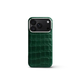Чехол Golden Concept для iPhone 18 Pro, Alligator Edition (Green)