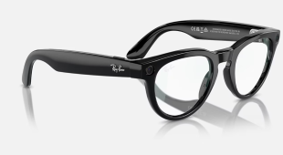 Умные очки Ray-Ban Stories Headliner (Черная глянцевая оправа, прозрачные линзы)