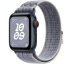 Apple Watch SE // 40мм GPS+Cellular // Корпус из алюминия цвета «тёмная ночь», спортивный браслет Nike цвета «Серый/синий» (2024)