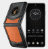 Телефон Vertu IRONFLIP Calfskin (Dawning orange/Рассветный апельсин)