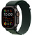 Купить Apple Watch Ultra 2 (2024) // 49мм GPS + Cellular // Корпус из черного титана, ремешок Alpine Loop темно-зеленого цвета, S