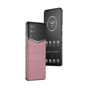 Телефон VERTU iVertu 5G, Alligator Skin (Sakura Pink/Розовая сакура)