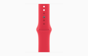 Apple Watch Series 9 // 45мм GPS // Корпус из алюминия цвета "сияющая звезда", спортивный ремешок цвета (PRODUCT)RED