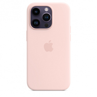 Силиконовый чехол MagSafe для iPhone 14 Pro Max, цвет Chalk Pink/Розовый мел