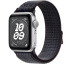 Apple Watch SE // 40мм GPS // Корпус из алюминия серебристого цвета, спортивный браслет Nike цвета «Черный/синий» (2024)