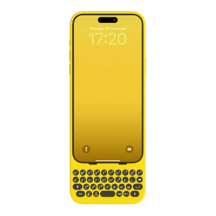 Чехол с QWERTY-клавиатурой Clicks Creator Keyboard для iPhone 14 Pro Max (BumbleBee/Желтый)