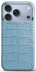 Чехол Golden Concept для iPhone 18 Pro, Alligator Edition (Light Blue)