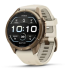 Мультиспортивные часы Garmin Fenix 9 Pro (43mm), титановый корпус Autumn Gold, бежевый силиконовый ремешок (Cream/French Gray)