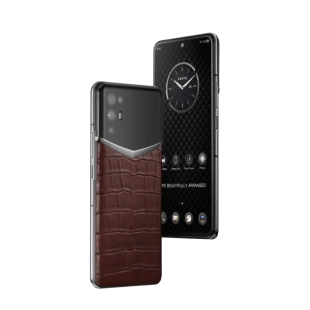Телефон VERTU iVertu 5G, Alligator Skin (Amber Brown/Янтарно-коричневый)