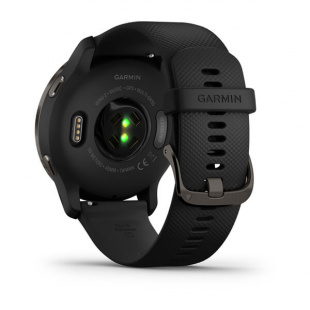 Умные часы Garmin Venu 2 (45mm), серый корпус, черный силиконовый ремешок