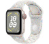 Apple Watch SE // 40мм GPS+Cellular // Корпус из алюминия цвета «сияющая звезда», спортивный ремешок Nike цвета «Чистая платина» (2024)