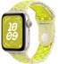 Apple Watch SE // 44мм GPS // Корпус из алюминия цвета «сияющая звезда», спортивный ремешок Nike цвета «Электрическая вспышка» (2024)