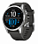 Купить Мультиспортивные часы Garmin Fenix 7S (42mm) Solar, серебристый стальной корпус, графитовый силиконовый ремешок