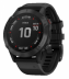 Мультиспортивные часы Garmin Fenix 6 Pro (47mm) черный стальной корпус, черный силиконовый ремешок