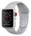 Apple Watch Series 3 // 38мм GPS + Cellular // Корпус из серебристого алюминия, спортивный ремешок дымчатого цвета (MQJN2)