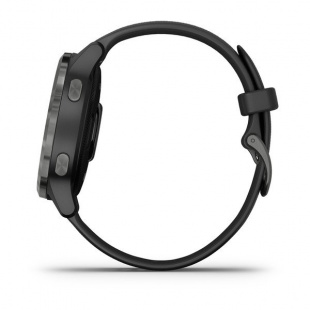 Умные часы Garmin Vivoactive 4s (40mm), серый  стальной корпус, черный силиконовый ремешок