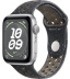 Apple Watch SE // 44мм GPS // Корпус из алюминия серебристого цвета, спортивный ремешок Nike цвета «Полуночное небо» (2024)