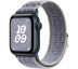 Apple Watch SE // 40мм GPS // Корпус из алюминия цвета «тёмная ночь», спортивный браслет Nike цвета «Серый/синий» (2024)