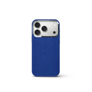 Чехол Golden Concept для iPhone 18 Pro, Alcantara (Midnight Blue)