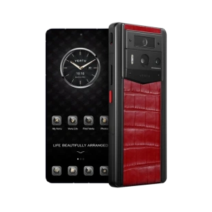 Телефон Vertu METAVERTU 2 Customized Edition, Black Ceramic, Crocodile Leather (Flame Red/Огненно-красный)