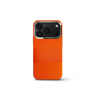 Чехол Golden Concept для iPhone 18 Pro, Vegan Leather (Orange)