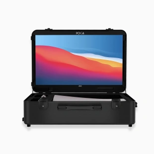 Портативный игровой кейс с монитором POGA Lux для Playstation 5 (только кейс, без консоли) (Black)