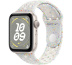 Apple Watch SE // 40мм GPS // Корпус из алюминия цвета «сияющая звезда», спортивный ремешок Nike цвета «Чистая платина» (2024)